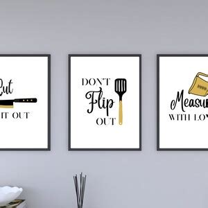 Funny Kitchen Wall Prints, Kitchen Wall Art Set of 9, Kitchen ...