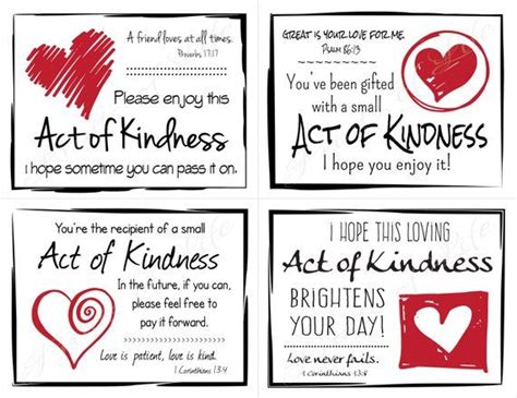 Love Random Act of Kindness cards. Instant download. Pdf | Etsy | Random acts of kindness ...