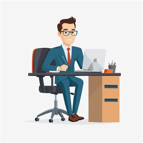 Premium Vector | Office man cartoon vector