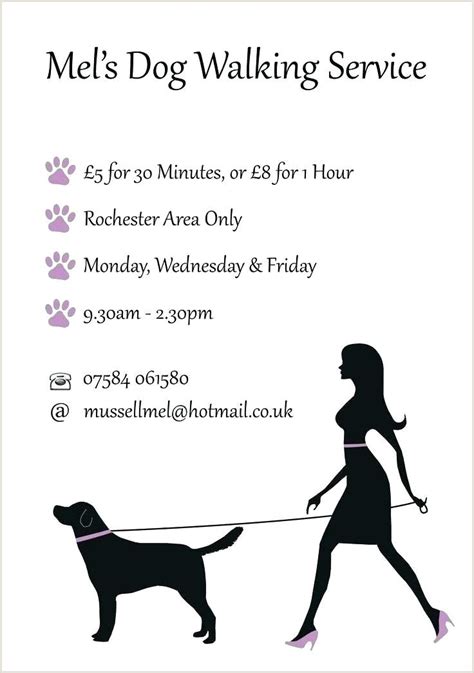 Dog Walker Resume | Dog walking flyer, Dog walking business, Pet sitting flyer