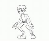 Free Coloring Pages Of Beast Boy Teen Titans Go Download  sketch template