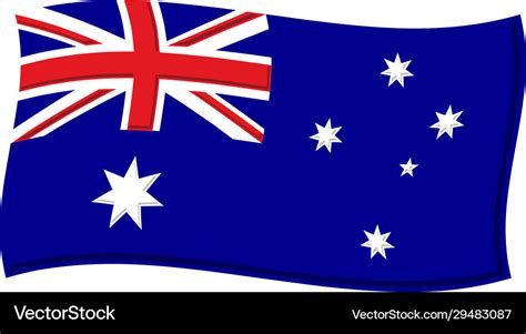 Australian flag graphic Royalty Free Vector Image