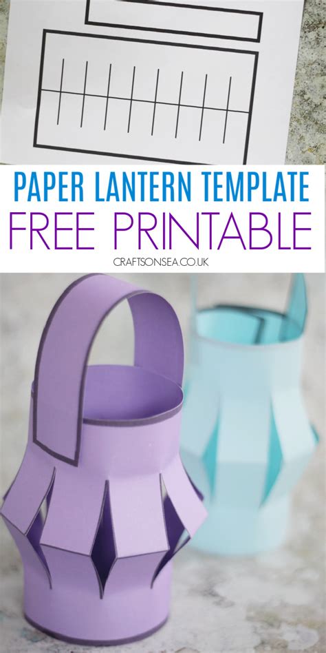 Printable Paper Lantern Template - Crafts on Sea