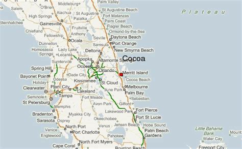 Map Of Cocoa Florida | Maps Of Florida