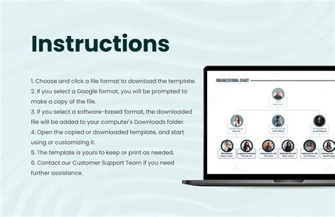 Organization Chart Template in Photoshop, Illustrator, Word, Pages ...