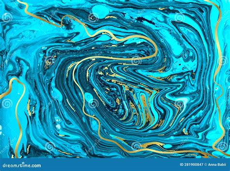 Light Blue and Gold Marble Abstract Vector Background Stock Image ...