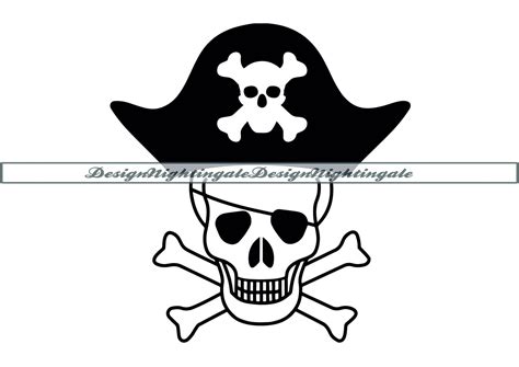 Pirate Skull SVG Pirate SVG Skull SVG Pirate Skull Clipart - Etsy