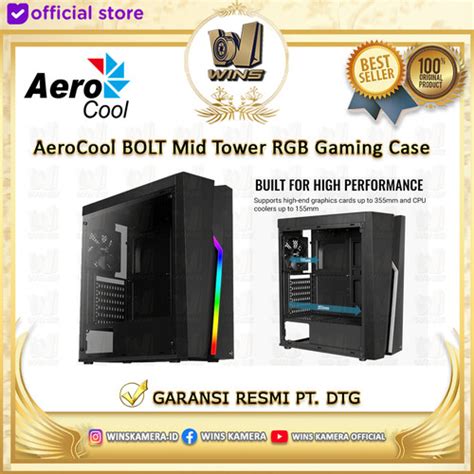 Jual AeroCool BOLT v1 RGB Mid Tower Gaming Case Original - Jakarta ...