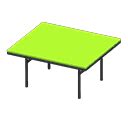 Cool dining table - Black - Lime | Animal Crossing (ACNH) | Nookea