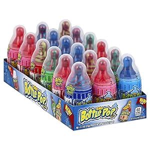 Amazon.com : Bazooka Baby Bottle Pop with Message, 1.10 Ounce (Pack of 18) : Hard Candy ...