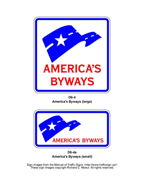 Manual of Traffic Signs - D6 Series Signs