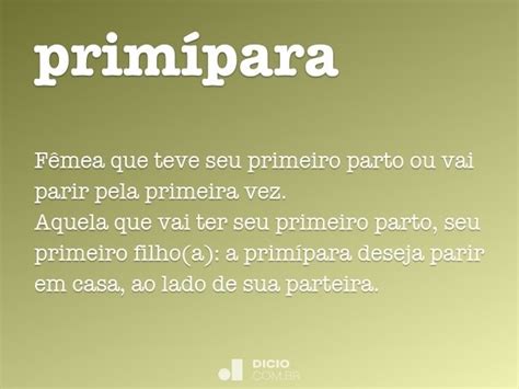 Primiparo Significado - Estudiar