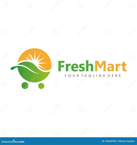 Fresh Market Logo Design Vector Stock Vector - Illustration of health, market: 194625703