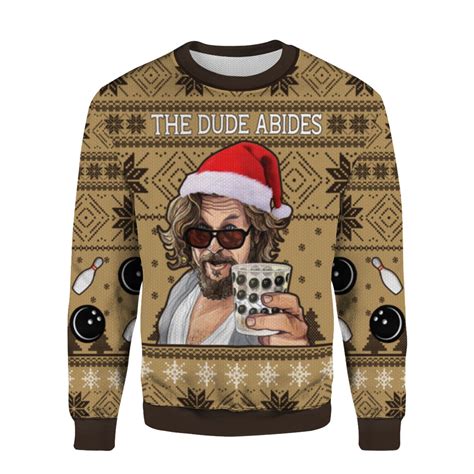 The Big Lebowski The Dude Abides Christmas sweater - Endastore.com