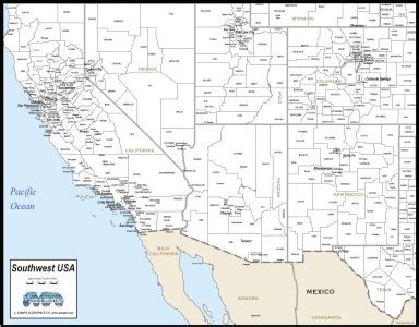 Download SOUTHWEST USA MAP to print