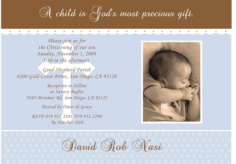 Baptism Invitation Wording : Baptism Invitation Wording Including ...