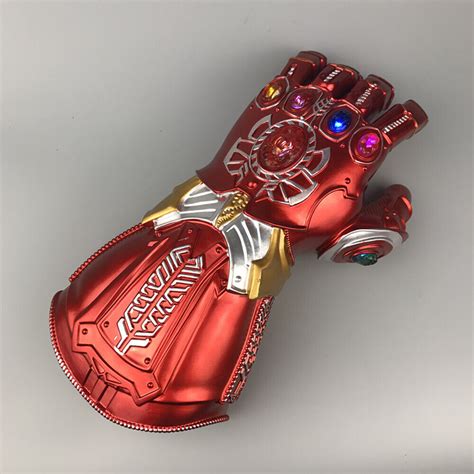 Avengers 4 Endgame Thanos Iron Man Gauntlet LED Light Gloves Adult Kids Cosplay | eBay