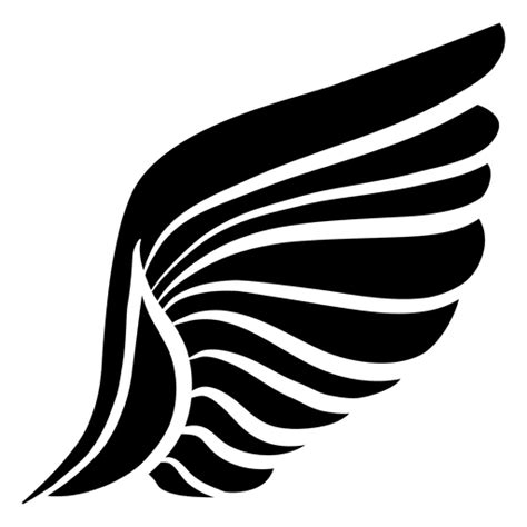 Angel Wing Silhouette at GetDrawings | Free download