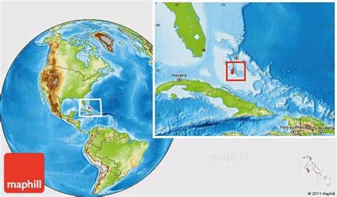 Physical Location Map of South Andros, highlighted country, within the ...