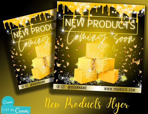 New Products Flyer New Arrivals Flyer Coming Soon Flyer | Etsy