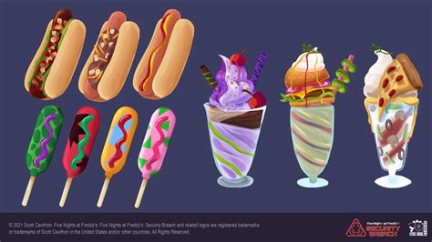 ArtStation - Five Nights at Freddy's: Security Breach - Food Concept Art in 2023 | Five night ...