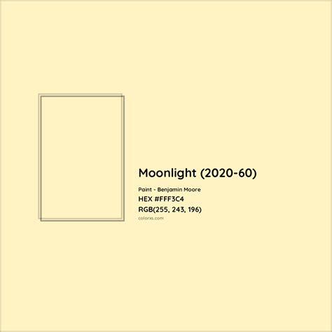 Benjamin Moore Moonlight (2020-60) Paint color codes, similar paints ...