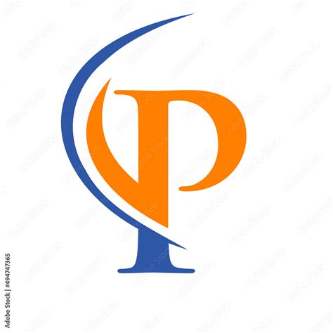 Modern Letter P Logo Template. P Letter Logo Design with Swoosh Icon ...