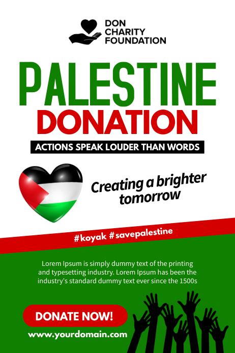 Copy of Palestine donation poster template | PosterMyWall