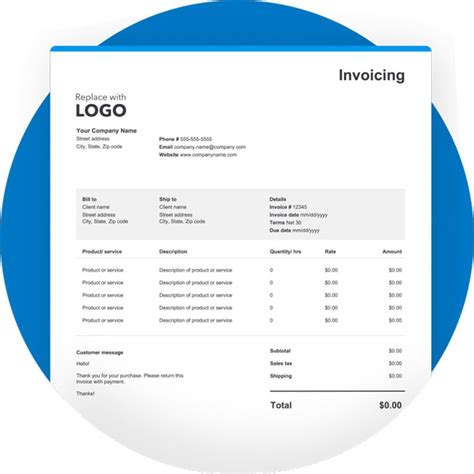 Tax Invoice Excel Template