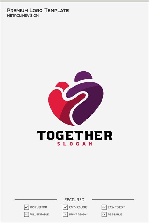 Creative Together Logo Template #71396 - TemplateMonster | Logo templates, Logo design creative ...