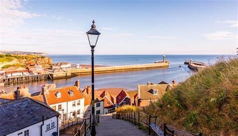 HD wallpaper: whitby, north yorkshire, england, 199 steps, harbour entrance | Wallpaper Flare