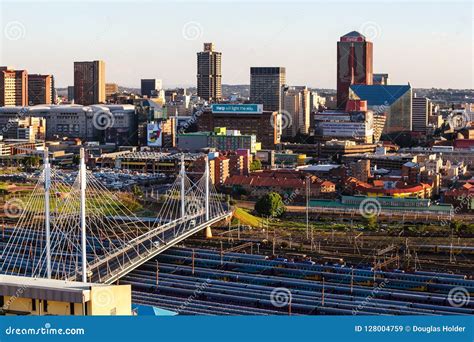 Close Up Detail of Skyscrapers in Downtown Johannesburg Editorial Stock ...