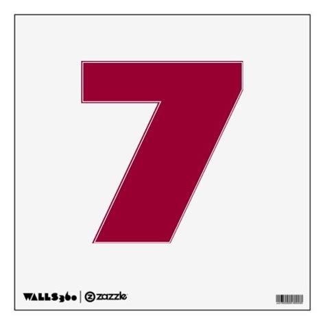 Wall Decal Number Seven | Wall decals, Wall decals and stickers, Wall