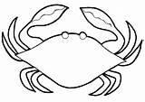 Crab Printable Coloring Page sketch template