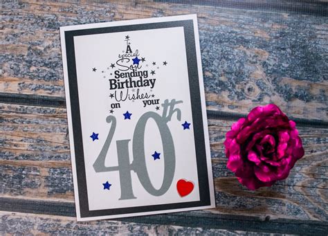 40th Birthday Card to a Special Son Card Heartfelt Sentiment - Etsy