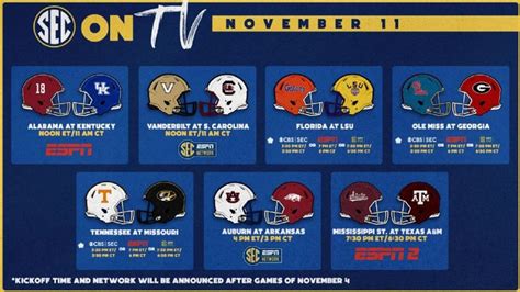 Cbs Sports Sec Football Schedule