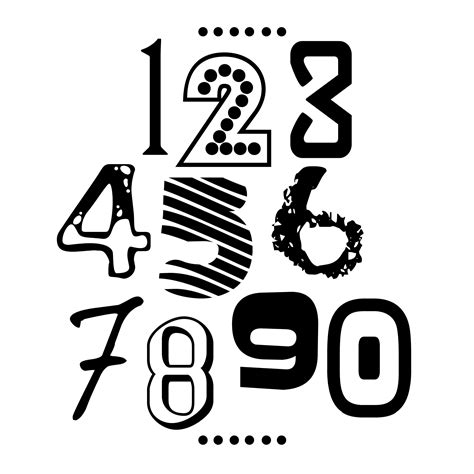 Pin by Anchors & Ampersands on Numbers | Graphic design fonts, Funky ...