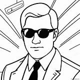 Secret Agent Spy In Disguise Coloring Page 56424 44641 sketch template