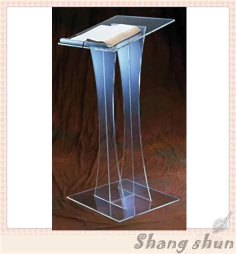 Acrylic Glass Rostrum Acrylic Podium Pulpit Lectern Speech Pulpit Designs-in Theater Furniture ...