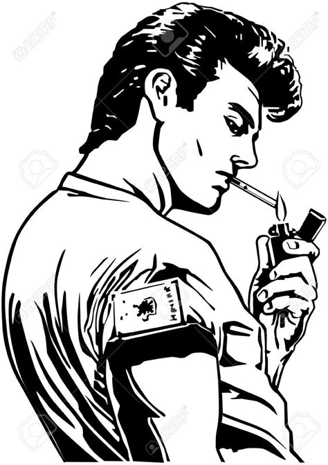 Fifties Greaser Retro Clip Art - HooDoo Wallpaper