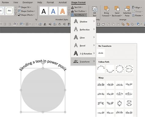 How To Make Curved Text In Powerpoint?