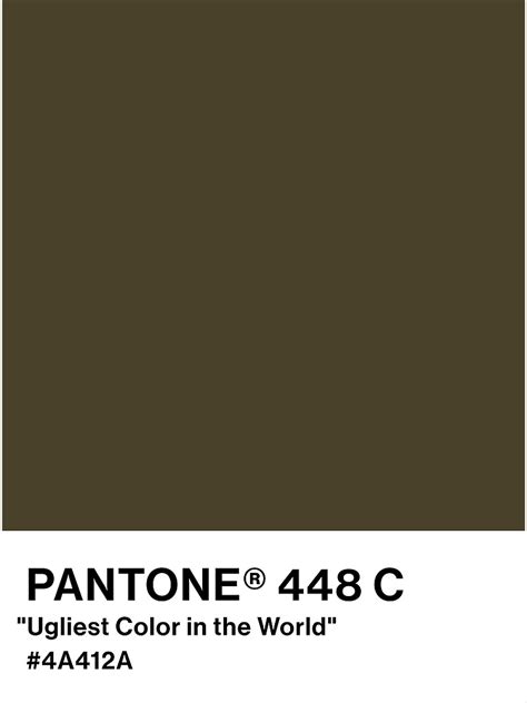 "PANTONE "Ugliest Color in the World"" Poster for Sale by gkaleda ...