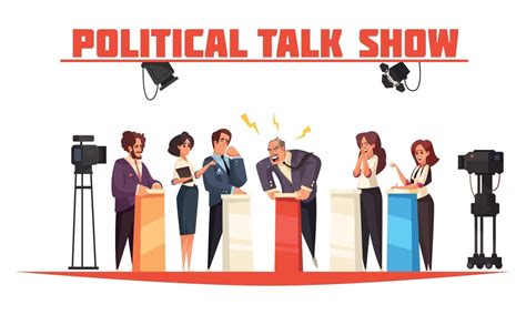 Political Talk Show Illustration 3385777 Vector Art at Vecteezy