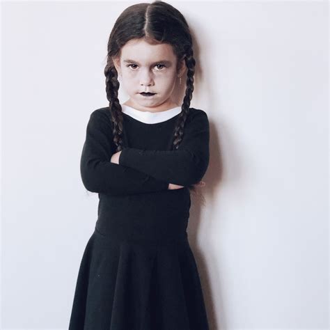 Wednesday Addams DIY halloween costume for kids // #littlefacesapparel ...