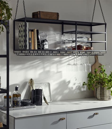 Melli Large Kitchen Wall Shelf, Ceiling Hanging Shelves | Vaunt Design