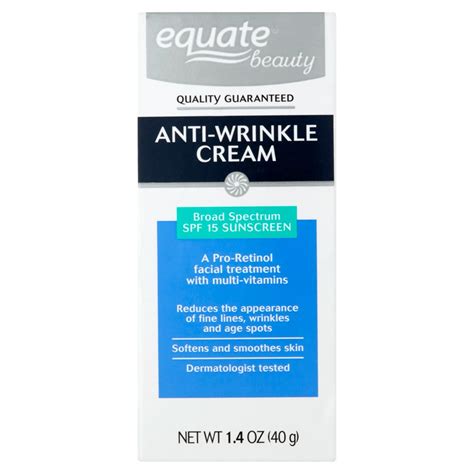 Equate Anti-Wrinkle Cream, SPF 15, 1.4 Oz. - Walmart.com - Walmart.com