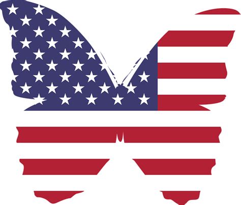 Amerika Schmetterling Flagge · Kostenlose Vektorgrafik auf Pixabay