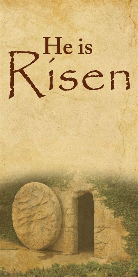 Church Banner - Easter - He Is Risen | Church banners, He is risen, Easter banner