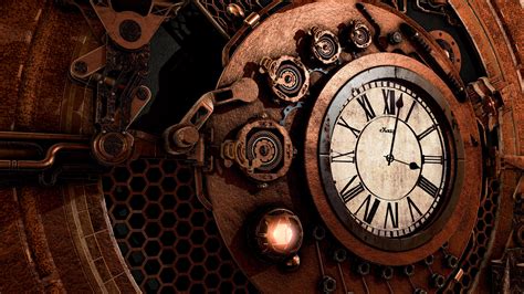 Download wallpaper 3840x2160 clock, mechanism, steampunk, time, arrows, dial hd background