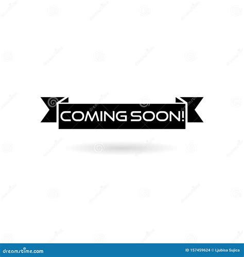 Coming Soon Sign on White Background Stock Vector - Illustration of ...